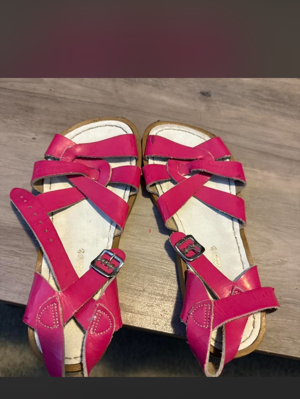 Girls Pink Strappy Sandals - Adjustable Buckle